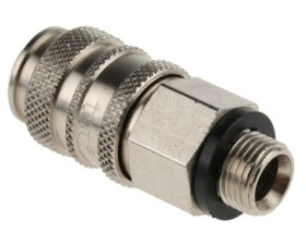 Szybkozłączka pneumatyczna, materiał Mosiądz, złącze G 1/8 męskie, RS PRO Camozzi, Legris, Rectus 21, Rectus 90