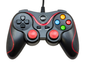 Raspberry Pi Compatible USB Gamepad (Red) [Discontinued]