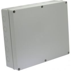 Skrzynka hermetyczna IP65 Puszka instalacyjna 460x380x120mm bezhalogenowa szara S-BOX 816