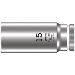 Wera 05004512001 8790 HMA Deep 1/4&quot; Socket 15 x 50 mm