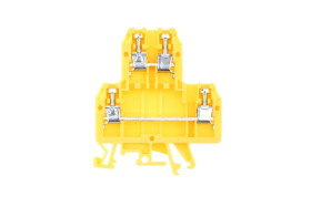 Złączka szynowa 4-przewodowa 2-piętrowa z czterema zaciskami 4 mm2 żółty ZUG-G/21 A00-0001