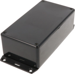 ABS enclosure, (L x W x H) 150 x 80 x 50 mm, black (RAL 9005), IP54, 1591DF2BK
