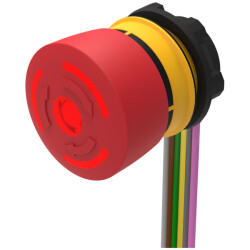 EAO 84-5241.2B40 E-Stop Pushbutton, 2NC, illuminated with red LE