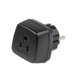 Adapter podr.wt.PL-gn.USA Przejściówka czarna VIVANCO