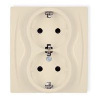 Gniazdo podwójne z uziemieniem 2x2P+Z SCHUKO