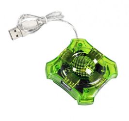 HUB USB 4PORTY STAR ZIELONY