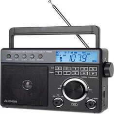 Retekess TR629 Przenośne radio FM/AM/SW Z cyfrowym rejestratorem Duży głośnik Zegar Senior