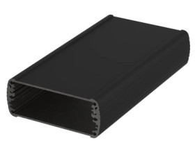 Aluminum enclosure kit, (L x W x H) 82 x 150 x 32 mm, black, IP65, 84086150.HMT1