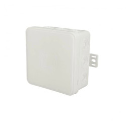 Puszka hermetyczna natynkowa elastyczna 85x85x41mm 12-wlotowa, zamknięcie na klik IP54 biała EDO