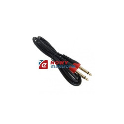 Kabel jack 6,3mono 1,5m--75486 czerwone MK45 VITALCO