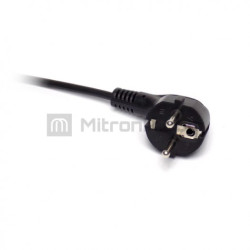 KABEL ZALEWANY 3x1 CZARNY 3m