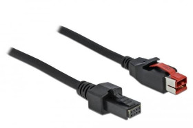 Delock Kabel zasilania Złącze męskie 4 pin., Wtyczka zasilania USB 24V 3.00 m czarny 85952