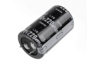 KONDENSATOR 220uF/450V 25x40mm SNAP