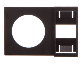 Ramka opisowa czarna prostokątna bez nadruku Q25TS-X 036601 /20szt./