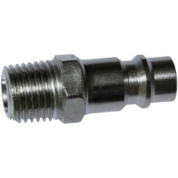 Aerotec 2005013Z Pneumatic Push-Fit Nipple 1/4&quot; Brass Universal Fit