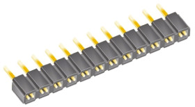 Gniazdo PCB 12 -pinowe raster: 2.54mm typu płytka – płytka Proste Przewlekany