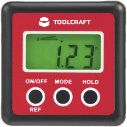 Toolcraft TO-7308984 Digital Goniometer 360&#xB0; with Strong Magnets