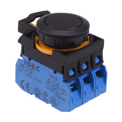 CW1B-M1E30B Black Momentary Push Button Switch 3NO IP65 IDEC