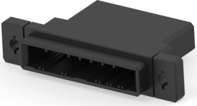 Plug housing, 8 pole, pitch 3.81 mm, straight, black, 1-178802-7