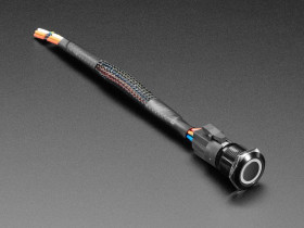 ChromaTek 19mm Rugged Latching Metal Pushbutton with NeoPixel (19-B-L-F1)