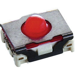 Rafi 1.14.002.111/0000 Tact Switch 1 x Off/(On) 100mA 35V Black, Red SMD 5.5N