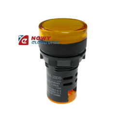 Kontrolka LED 220V żółta 22mm AD16