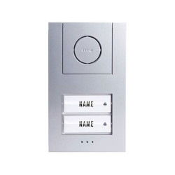 m-e 41186 Vistus AD ALU 4020 S Door Intercom Silver 2-Family House Kit