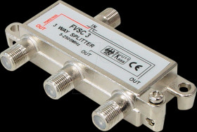 FVSC3PL Splitter, 5 - 2500 MHz, 3-way, 10.8 dB