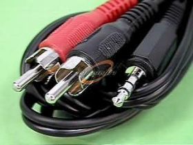 2.5 PRZYŁĄCZE WTYK 2.5 STEREO-2xCINCH