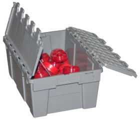 Pojemnik do przechowywania głębokość 250mm szerokość 600mm wysokość 400mm Szary Plastik FIMM