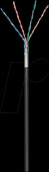 57295 CAT 5e outdoor network cable, F/UTP, black