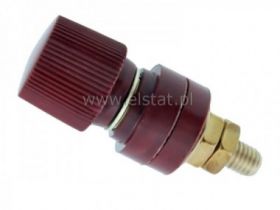 Zacisk laboratoryjny M10/77/29 CuZn czerwony