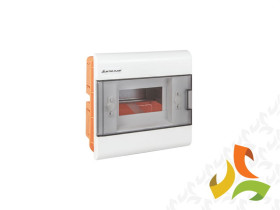 Rozdzielnica podtynkowa 6 modułowa 1x6M drzwi transparentne IP40 SRp-6 (N+PE) 2.1 ELEKTRO-PLAST