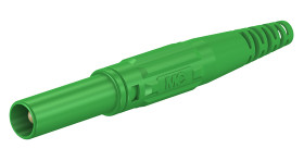 Adapter z wtykiem bananowym Męski Śruba typ Wtyk bananowy Zielony 32A Staubli rozmiar 4 mm
