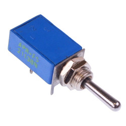21138NA APEM On-Off-(On) Momentary Low Profile PCB Toggle Switch SPDT 4A 30VDC