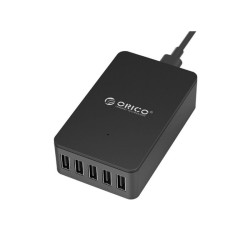 Ładowarka USB siec. 5xUSB 40W czarna Orico stacja