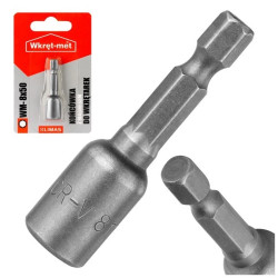 Bit końcówka do wkrętarki pod łeb sześciokątny 8mm x 50mm z magnesem SW-8