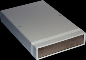 ABS device enclosure, (L x W x H) 250 x 160 x 40 mm, light gray (RAL 7035), IP54, 1598FSGY