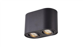 Spot Tuba Podwójna Rondoc Kolor Czarny Metal, 2Xgu10 Ip20 Acgu10-191-N Zuma Line