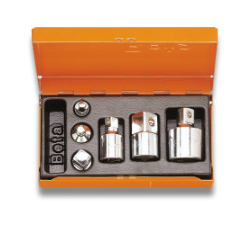 Zestaw przejściówek sieciowych, rozm: 1 cal, 1/2 cala, 1/4 cala, 3/4 cala, 3/8 cala, typ: Kwadratowy, Przejściówka, dł: