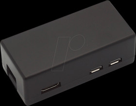 Housing for Raspberry Pi Zero, "Candy Bar", black