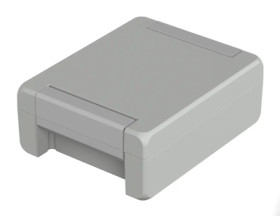 Aluminum enclosure, (L x W x H) 159 x 128 x 60 mm, light gray (RAL 7035), IP69K, 00113225