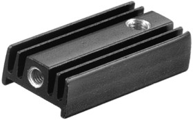 Extruded heatsink, (L x W x H) 25 x 6 x 12 mm, 36 K/W, black anodized, 10022748