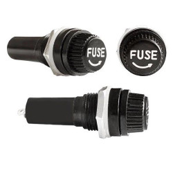 Gniazdo do bezpiecznika szklanego 5x20mm - FUSE - montaż do obudowy