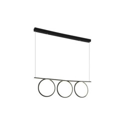 LAMPA WISZĄCA LOOP BLACK 60W LED ML523 Milagro