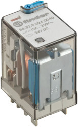 Relay, 2 Form C (NO/NC), 24 V (DC), 600 Ω, 12 A, 400 V (AC), monostable, 56.32.9.024.4040