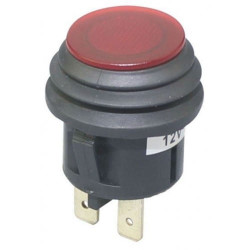 ASW-29D przełącznik okrągły podświetlany czerwony ON-OFF