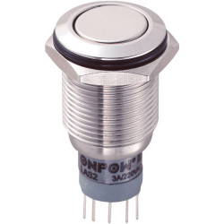 Zip Switch LAS2GQF-22Z/S/P 16mm IP67 Vandal Resistant Switch DPDT On-On