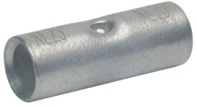 Butt connector, uninsulated, 10 mm², metal, 21 mm, 1652L