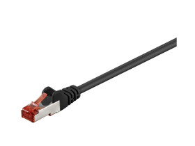 Kabel Patchcord CAT 6 S/FTP PIMF RJ45/RJ45 2m czarny